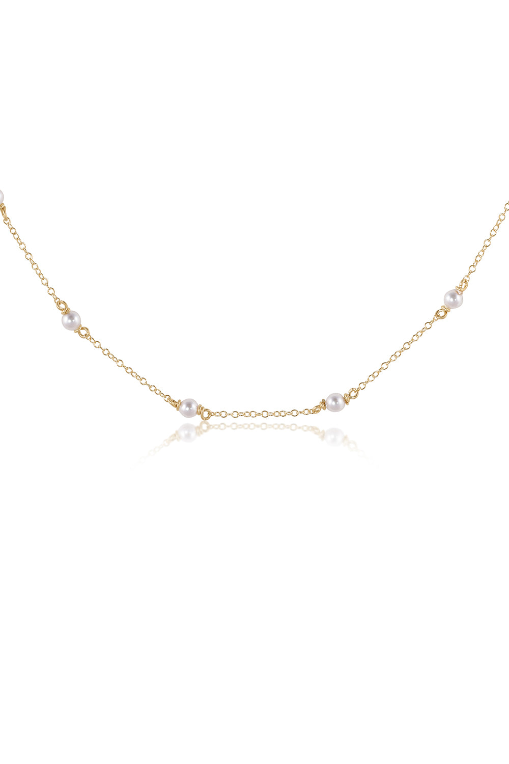 EN Simplicity Choker Necklace - Pearl