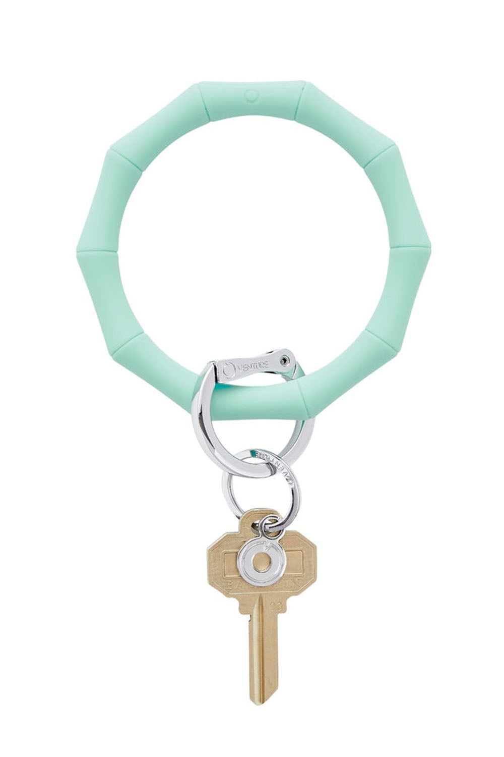 Silicone Big O Key Ring - Bamboo Pistachio