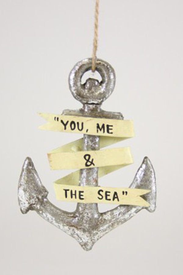 Resin Ornament - You Me and the Sea Anchor