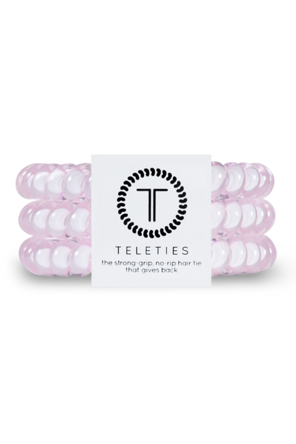 Teleties Hair Ties - Rose Water Pink