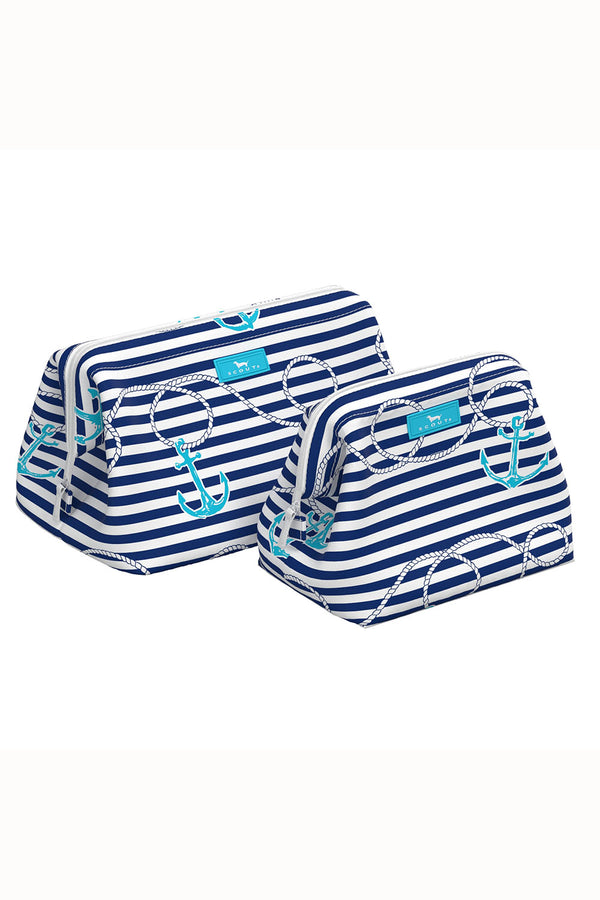 Big Mouth Cosmetic Bag - "Anchors Away" SP23