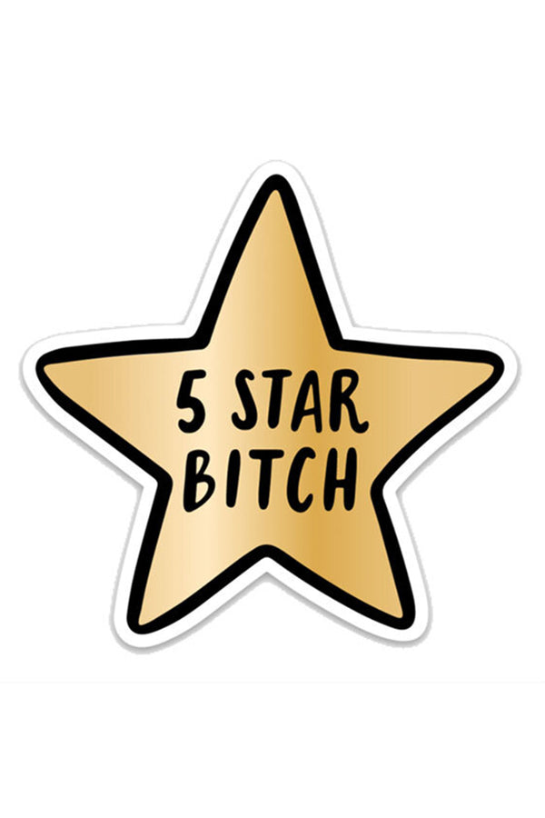 Trendy Sticker - 5 Star Bitch