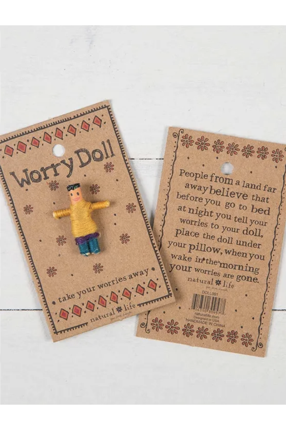 Vintage Hand Made Worry Dolls