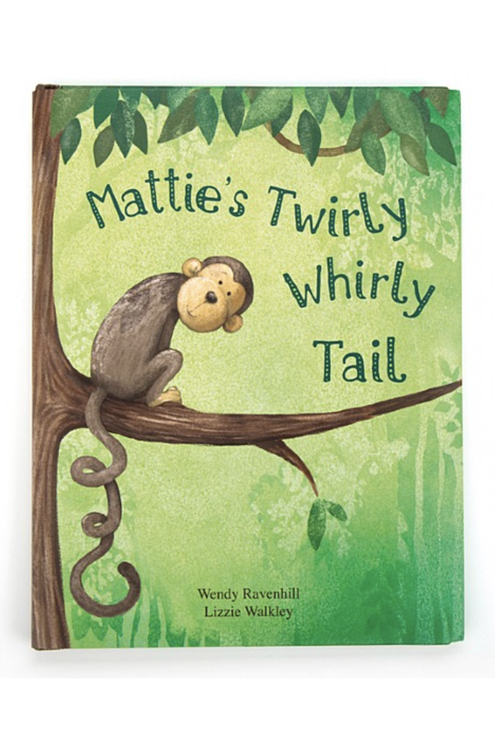 JELLYCAT Mattie Monkey Twirly Tail Book