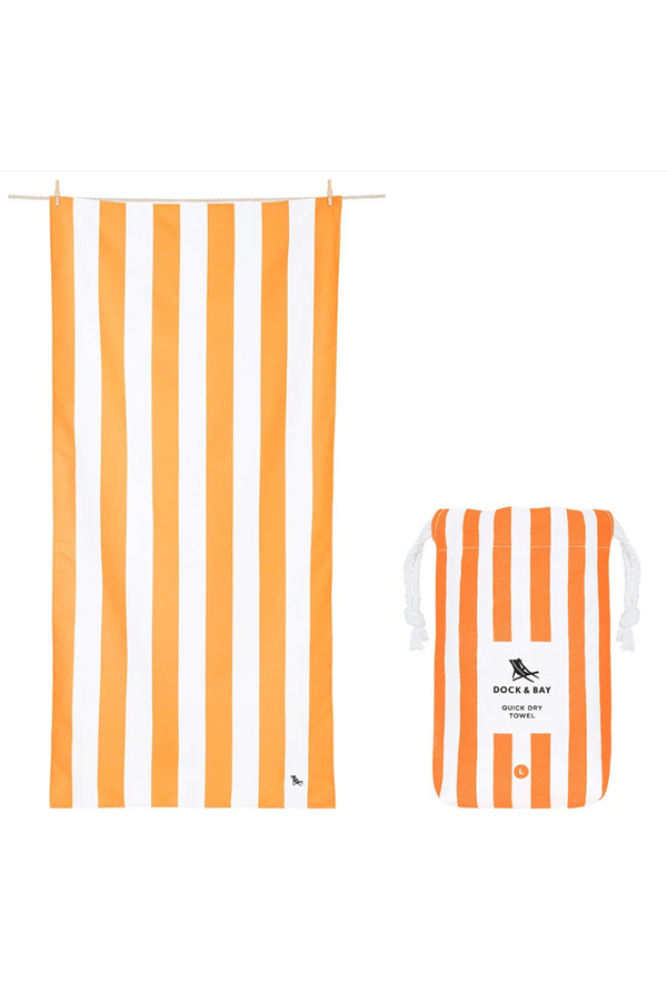 Quick Dry Beach Towel - Ipanema Orange