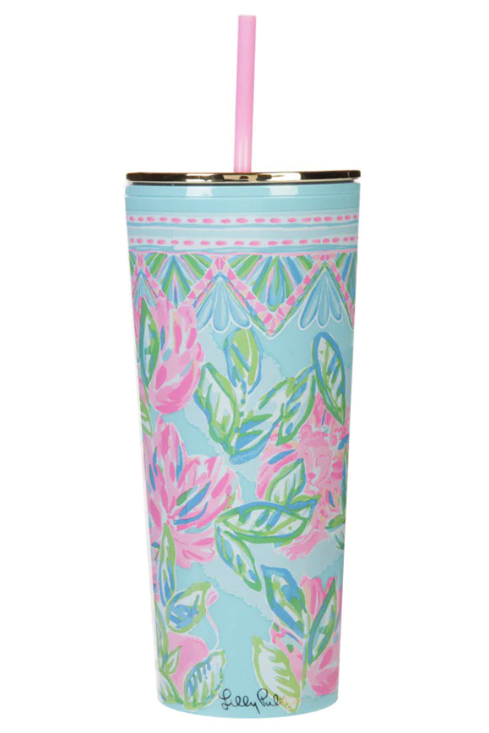 Lilly Straw Tumbler - Totally Blossom