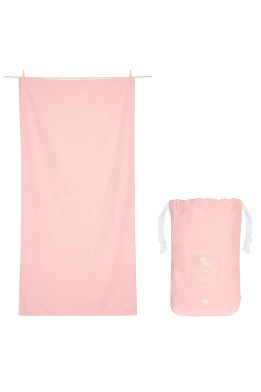 Quick Dry Beach Towel - Island Pink