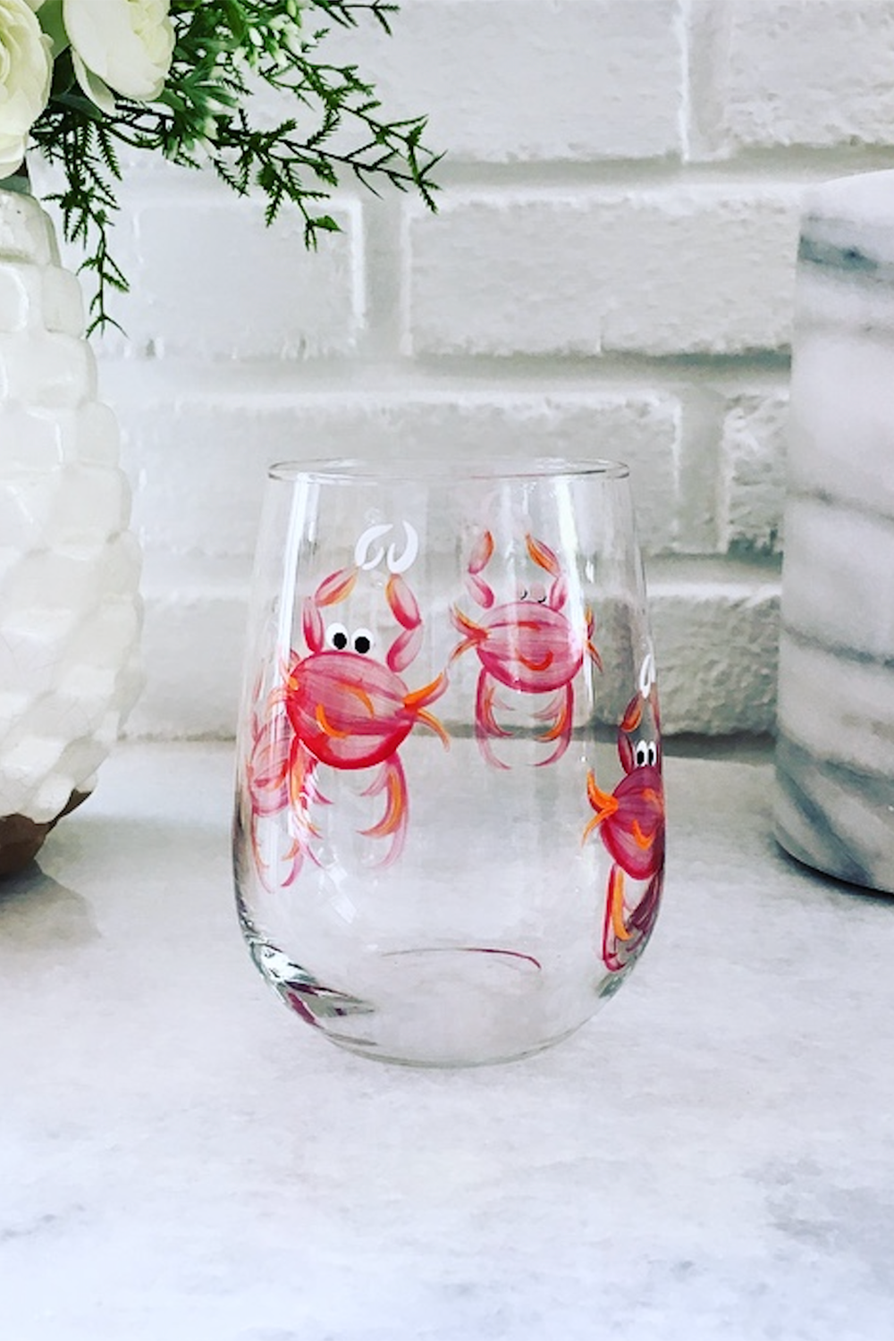 DJ Stemmed Wine Glass - Crab Red – Shop Whimsicality