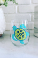 DJ Stemless Wine Glass - Sea Turtle