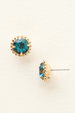 Simplicity Stud Earring - Blue Topaz