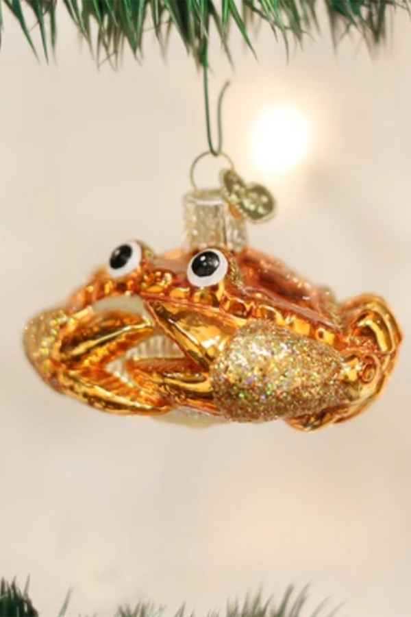 Glass Ornament - Crab Louie