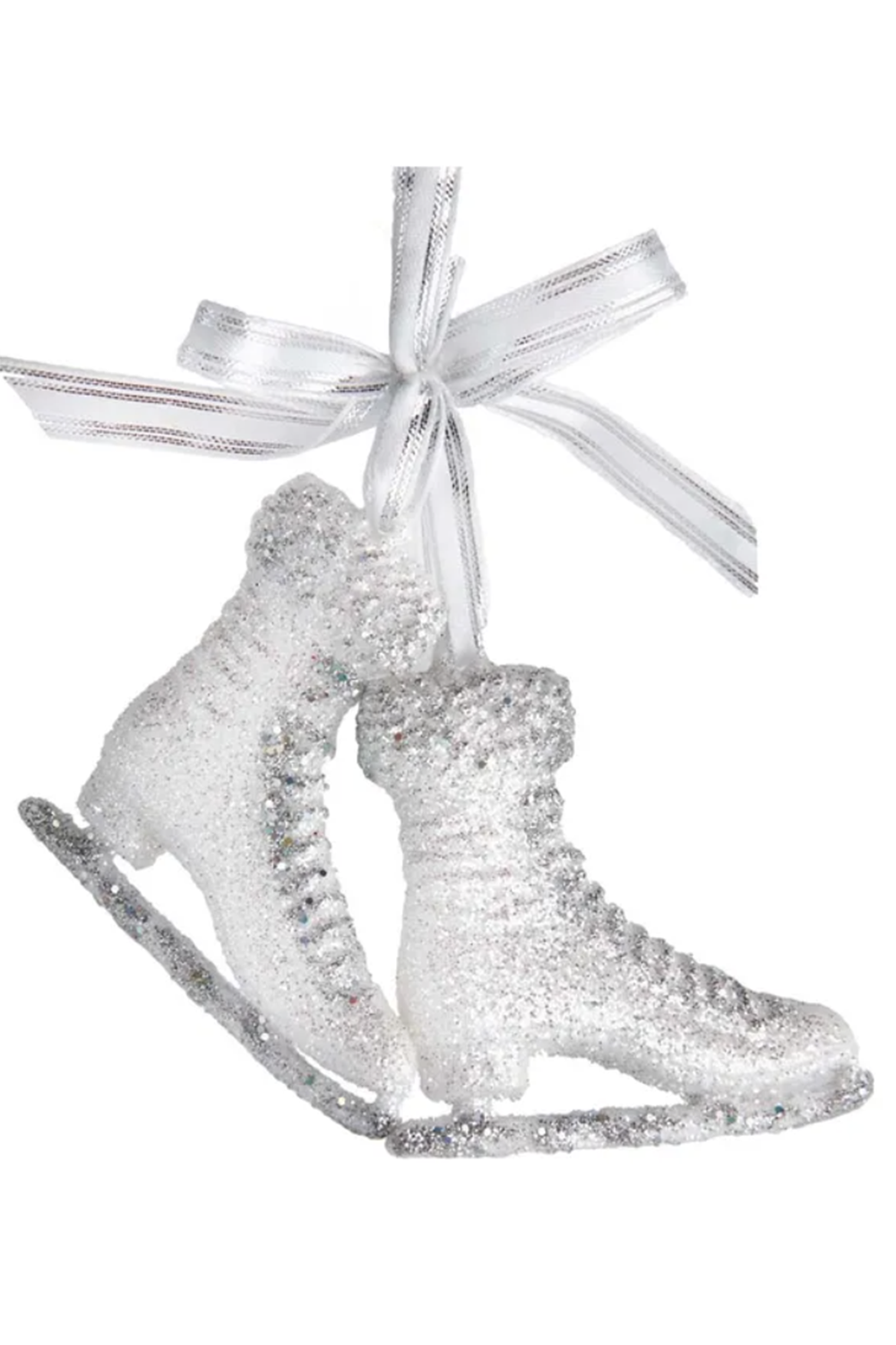 Funky Ornament - White Ice Skates