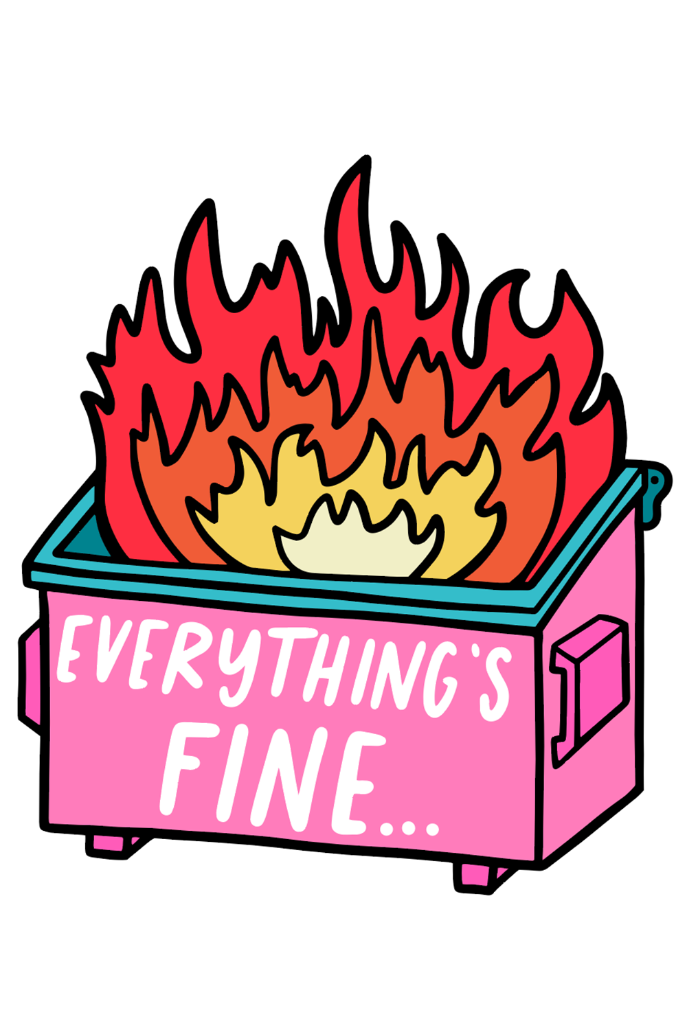 Trendy Sticker - Dumpster Fire