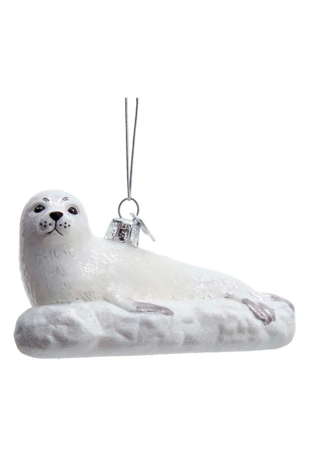Glass Ornament - Seal on Iceberg