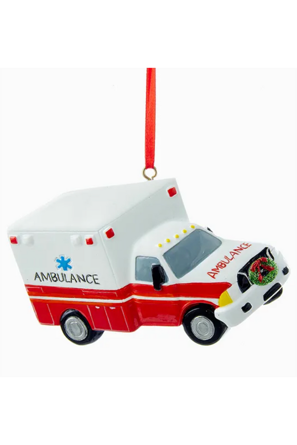 Resin Ornament - Ambulance