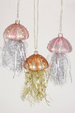 Glass Ornament - Tinsel Jellyfish