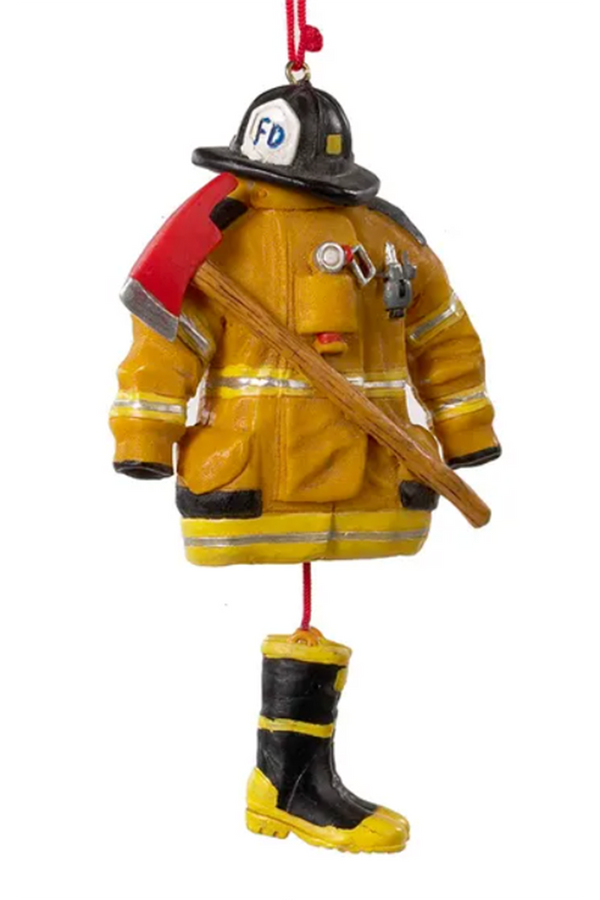 Resin Ornament - Fireman Uniform