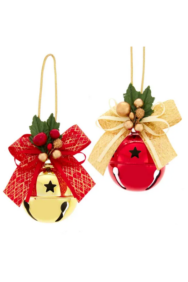Classy Ornament - Jingle Bell with Ribbon