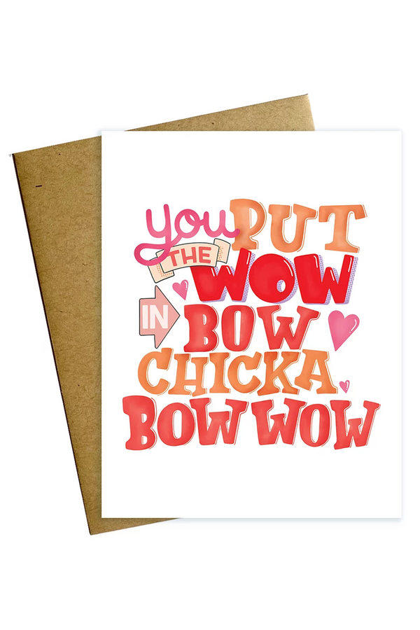 MM Single Valentine's Day Card - Bow Chicka