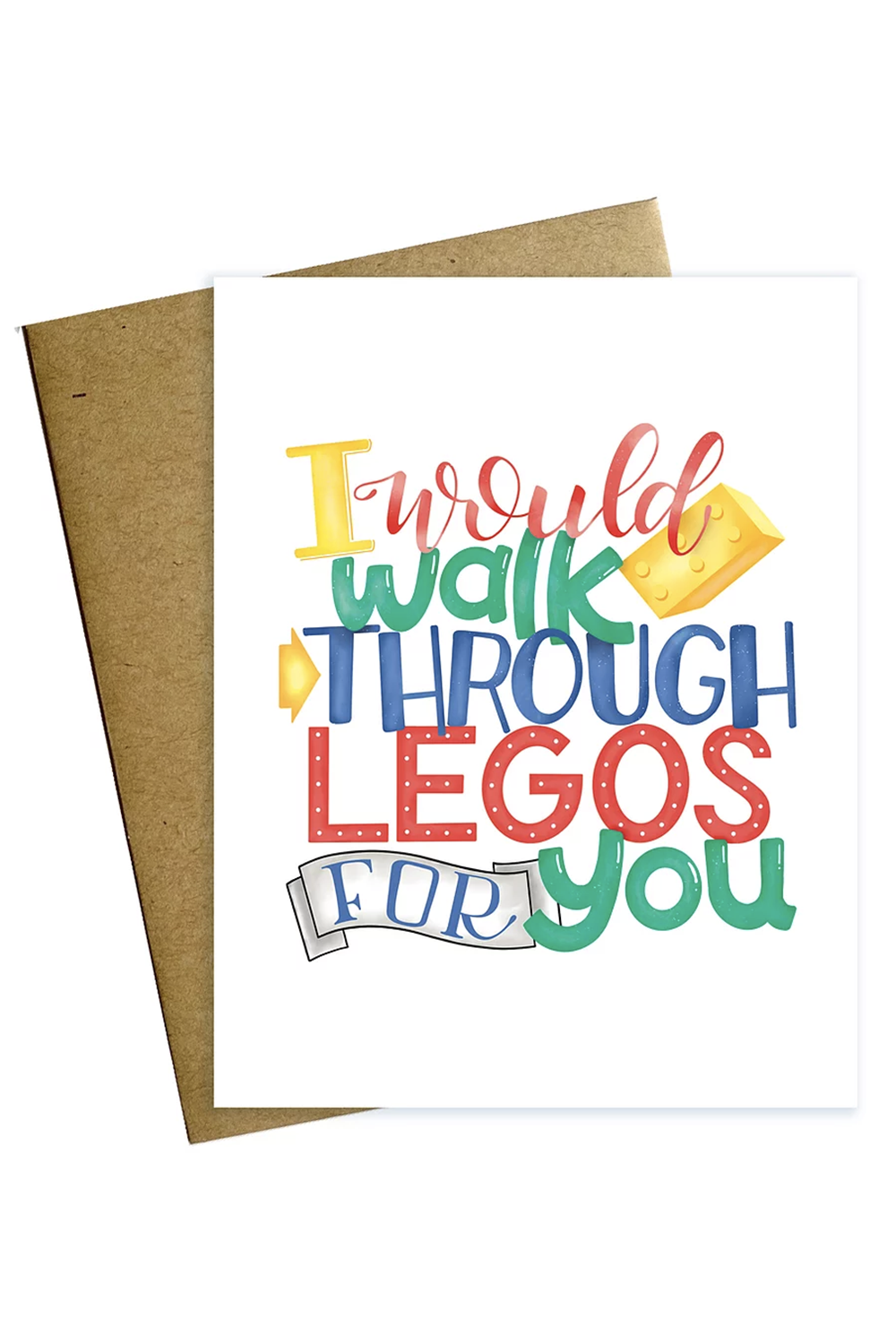 MM Single Valentine's Day Card - Legos