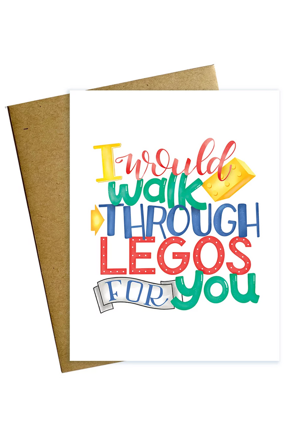 MM Single Valentine's Day Card - Legos