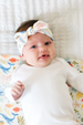 Baby Knit Headband Bow - Nautical