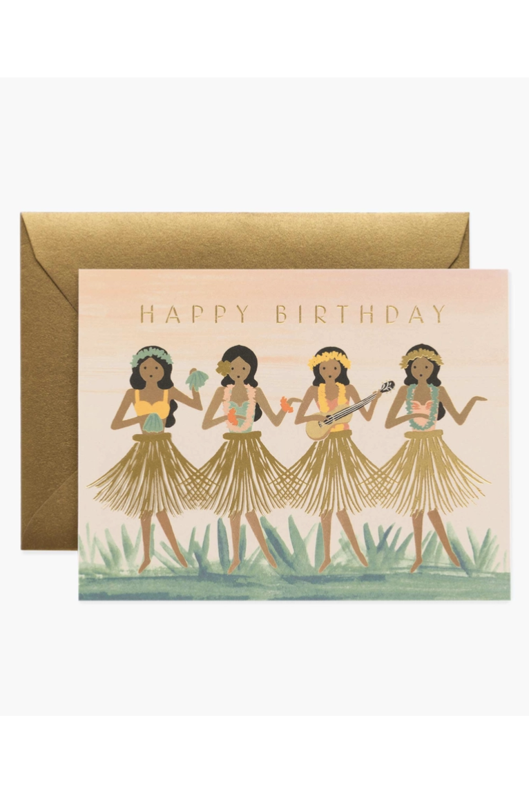 RP Greeting Card - Birthday Hula