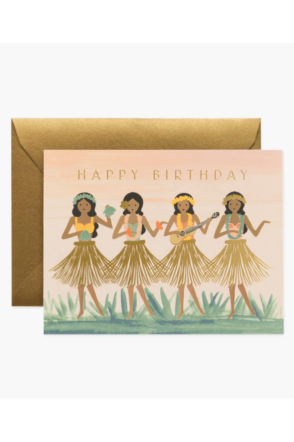 RP Greeting Card - Birthday Hula