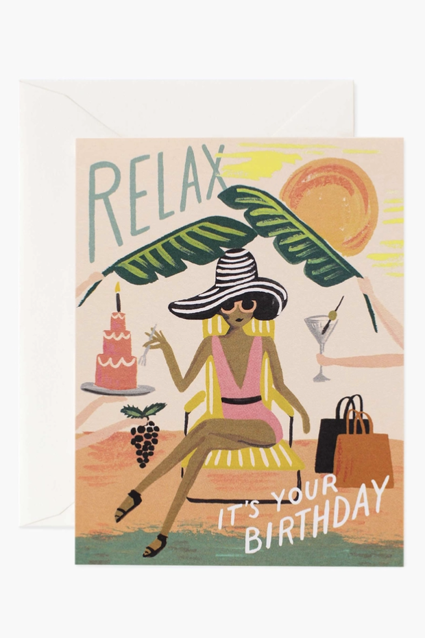 RP Greeting Card - Birthday Relax