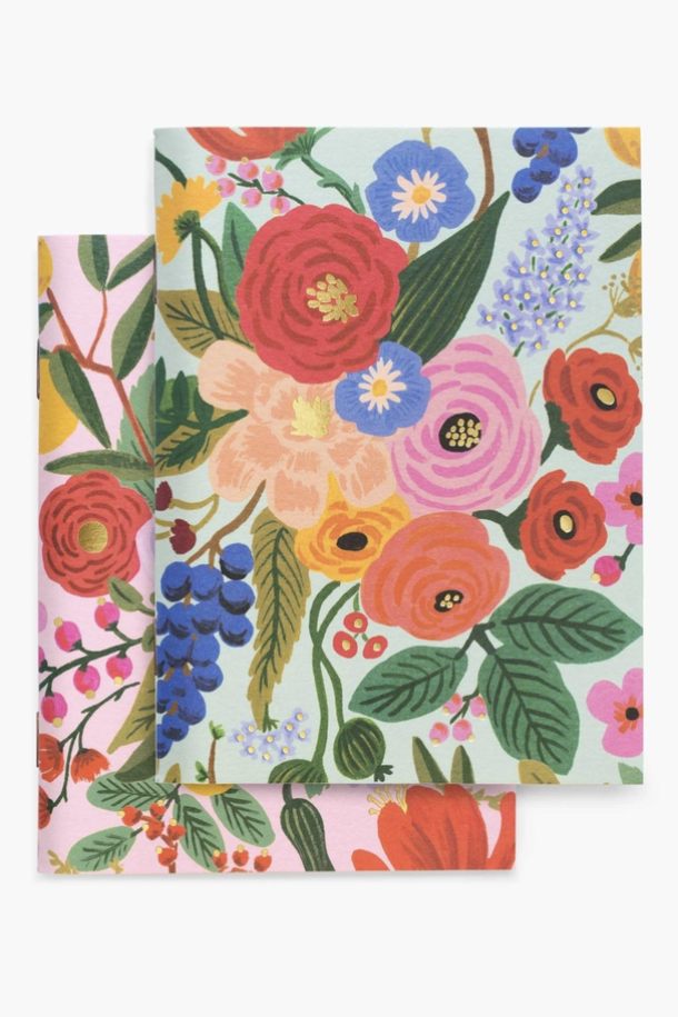 Pair of 2 Pocket Notebooks - Garden Party