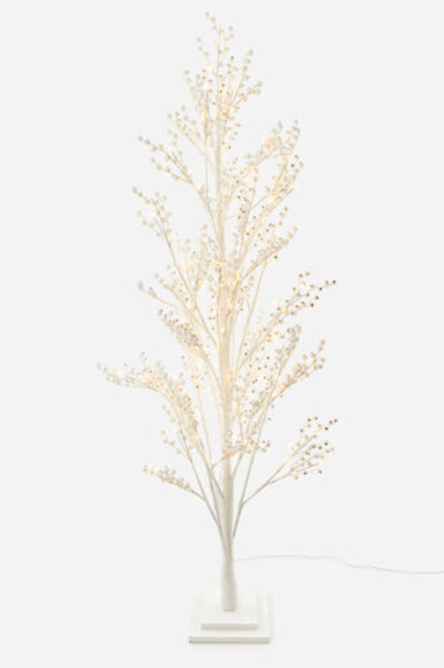 Lighted White Tree