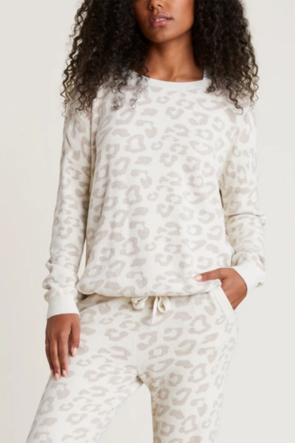 Ultra Lite Slouchy Pullover - In The Wild Cream / Stone