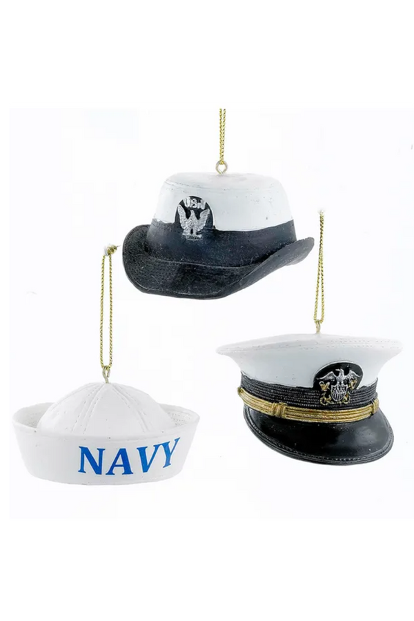 Resin Ornament - Navy Cap