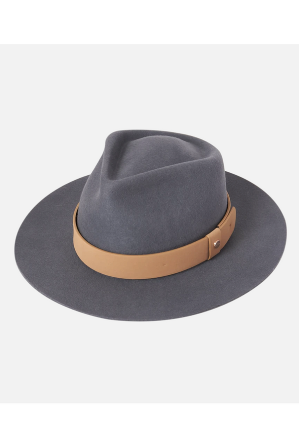 SIDEWALK SALE ITEM - Ladies Fedora Hat - Cara Dusty Denim Blue