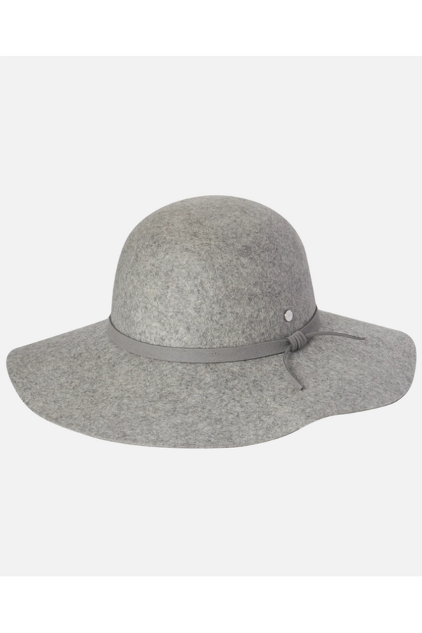 SIDEWALK SALE ITEM - Ladies Wide Brim Hat - Forever After Grey