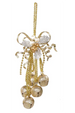 SIDEWALK SALE ITEM - Funky Ornament - Gold Glitter Bells