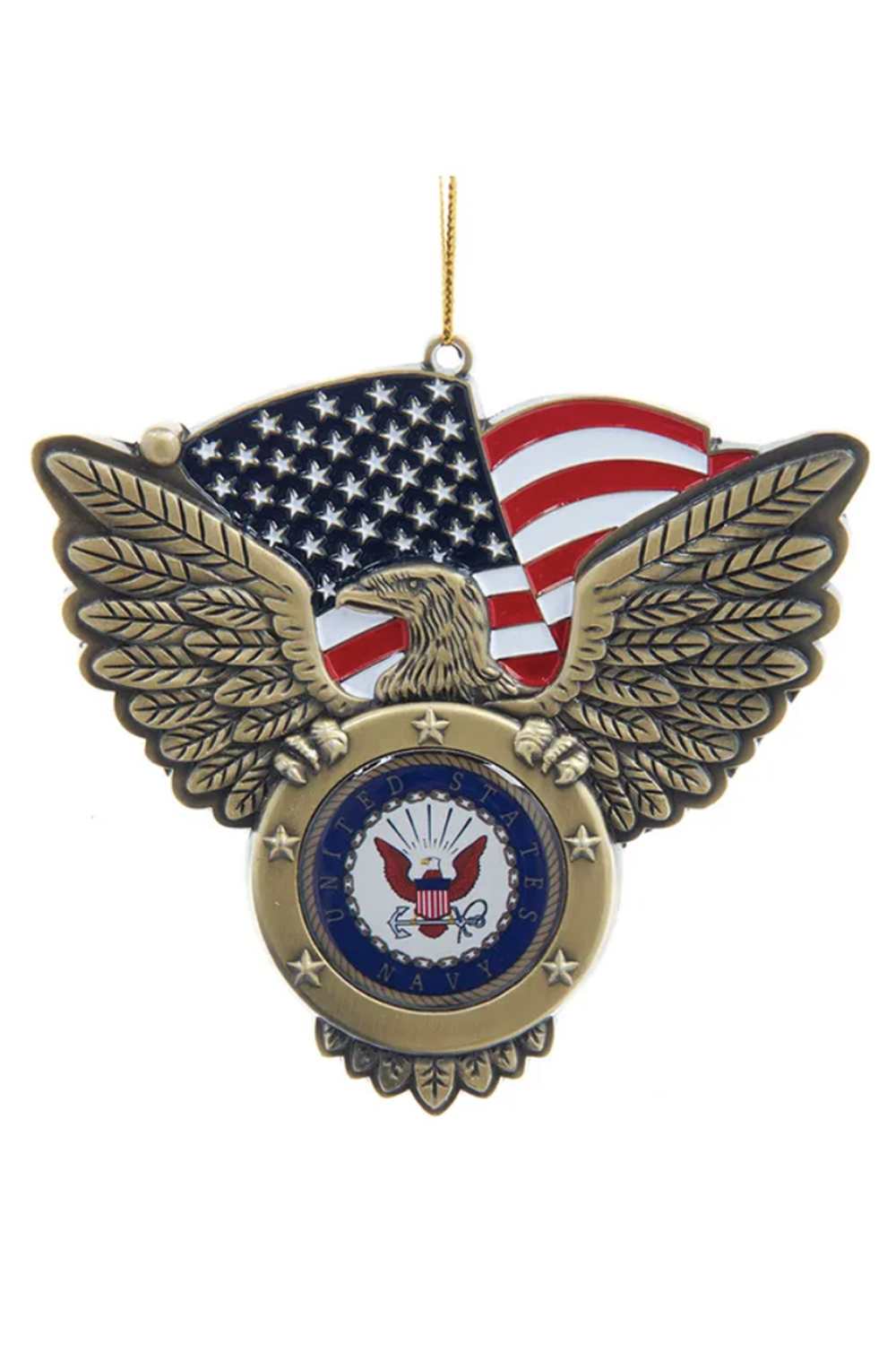 Metal Ornament - Eagle US Navy