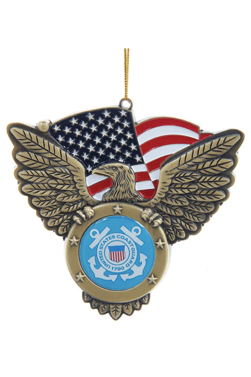 Metal Ornament - Eagle US Coast Guard