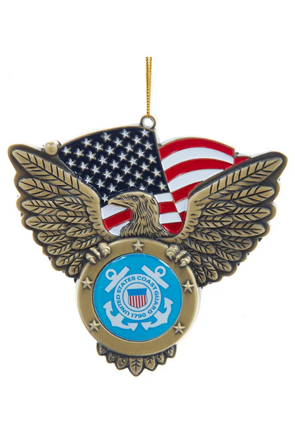 Metal Ornament - Eagle US Coast Guard