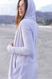 CozyChic Ultra Lite Hooded Cardi - Soft Violet