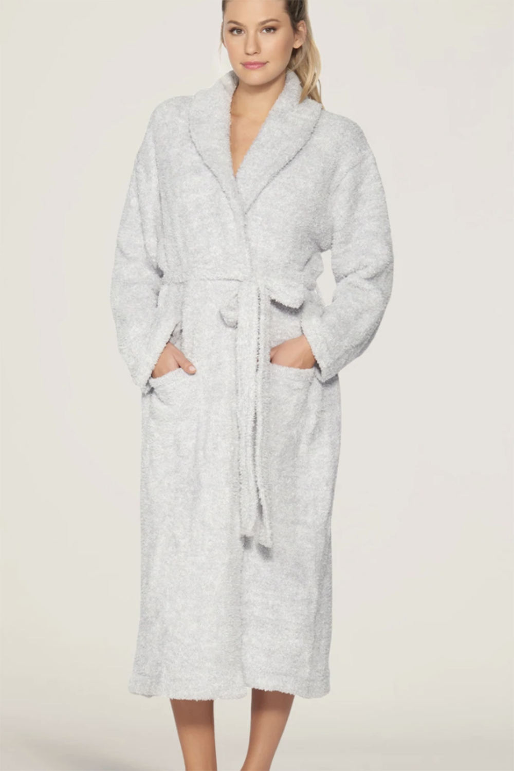CozyChic Bath Robe - Heathered Ocean