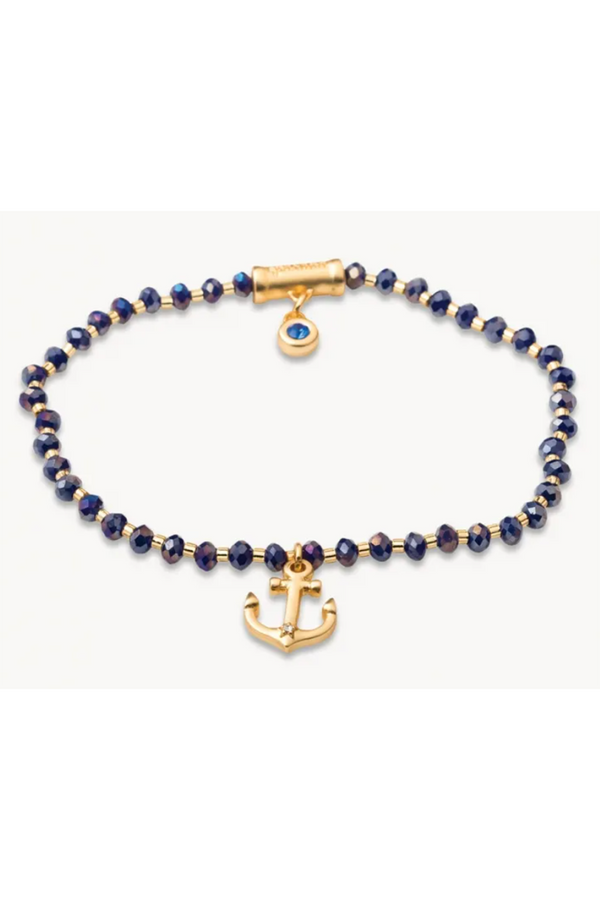 Spartina Twinkle Stretch Bracelet - Blue / Anchor