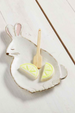 Bunny Shaped Cookie Plate Set