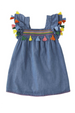 Tassel Chambray Baby Dress