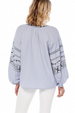 Viola Embroidered Tunic - Blue