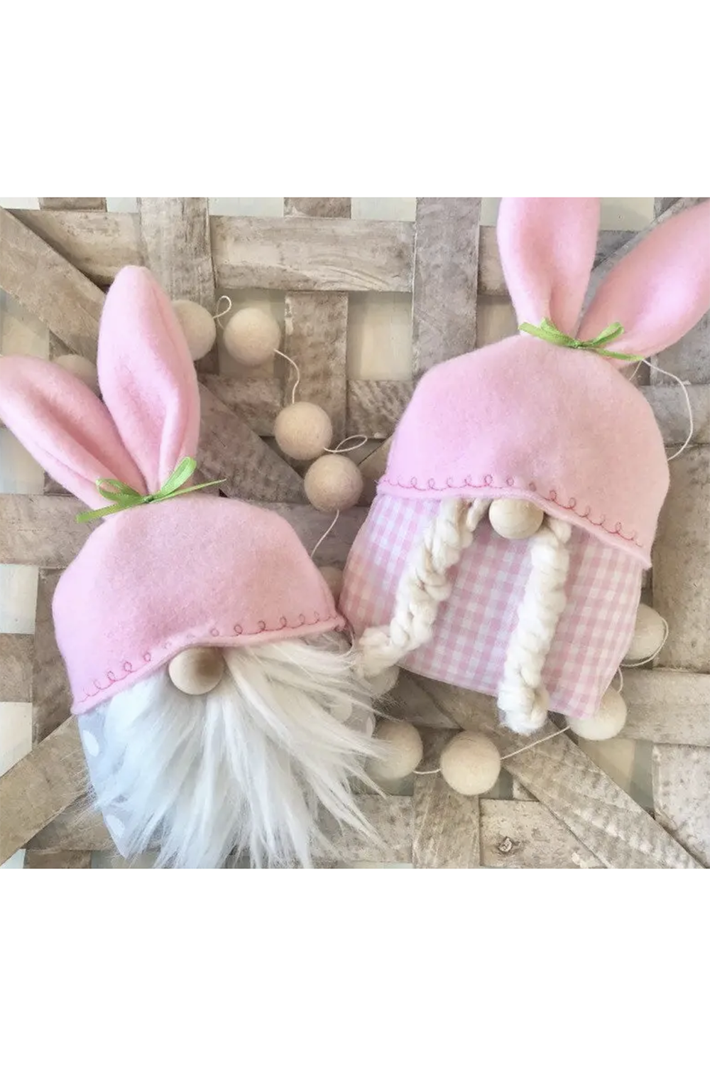Eater Bunny Pink Gnome - Large