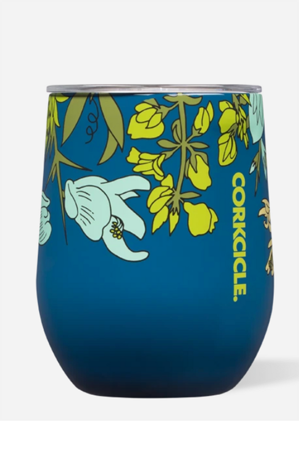 Modern Corkcicle Stemless Wine - Wildflower Blue