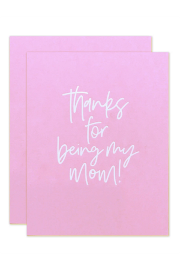 Social Mother's Day Greeting Card - Thanks Mom