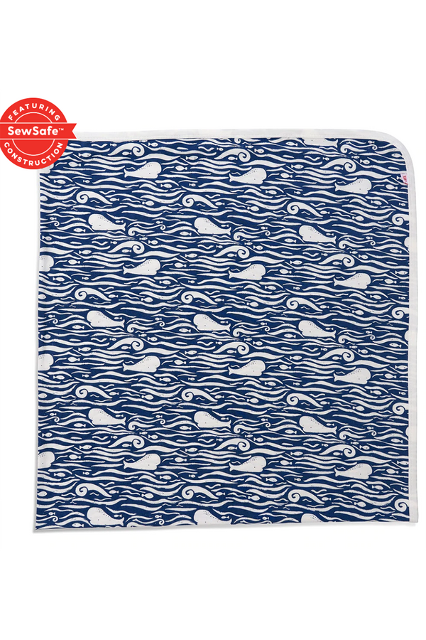 Magnetic Me Swaddle Blanket - Whale Hello There