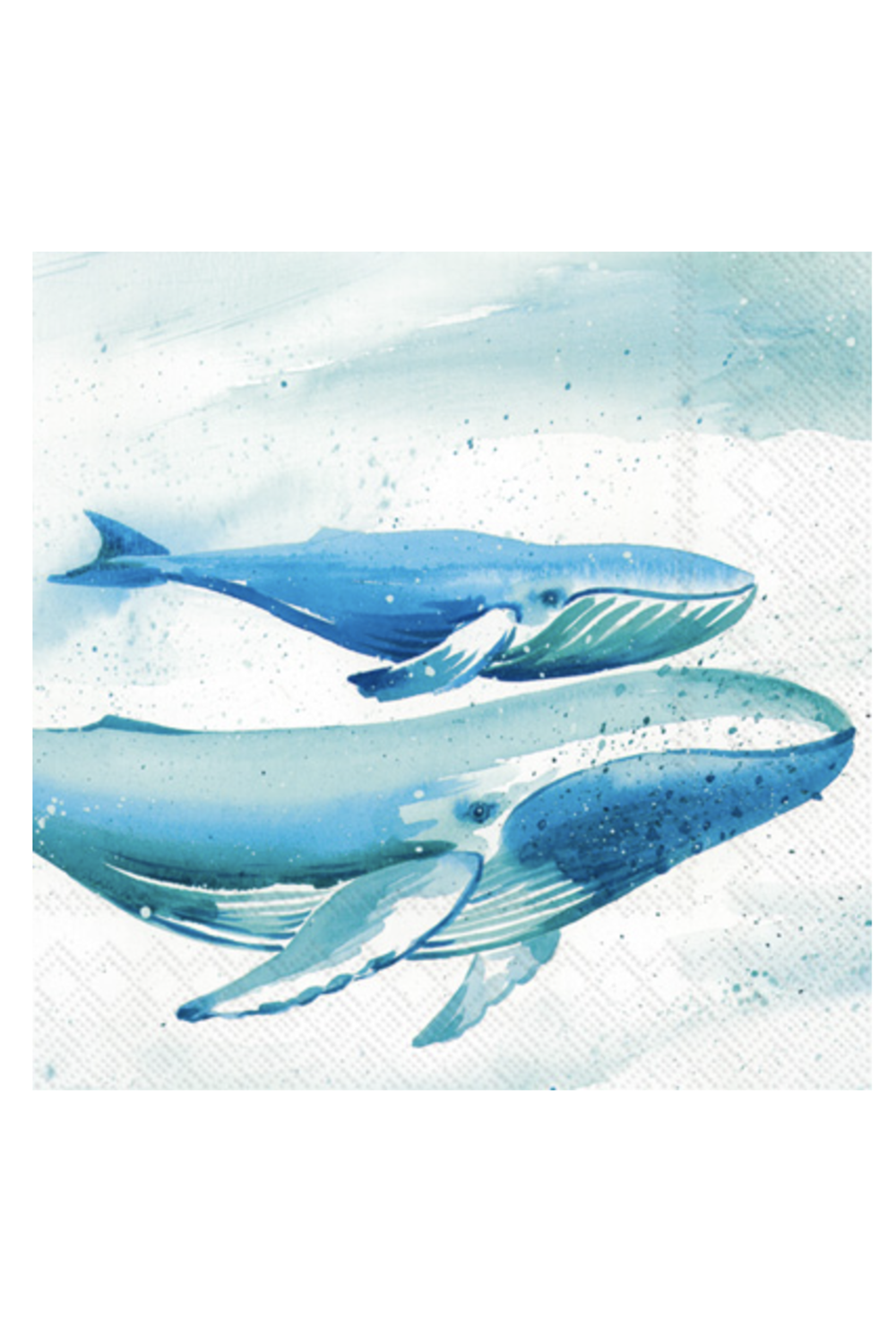 Cocktail Napkin Pack - Aquaworld Whale